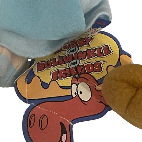 Rocky and Bullwinkle Nell Fenwick and Bullwinkle Small Plush Figure Lot Of 2 - Picture 5 of 14